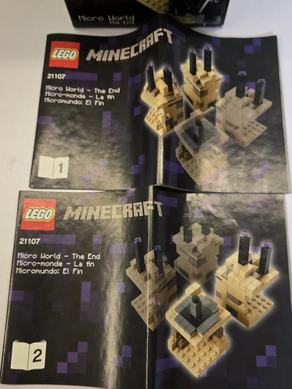 LEGO Minecraft: Micro World - The End (21107) - Instructions & Complete Figures